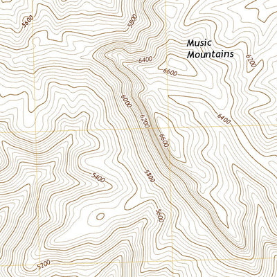 United States Geological Survey Music Mountains NE, AZ (2021, 24000-Scale) digital map