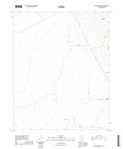 United States Geological Survey Music Mountains SW, AZ (2021, 24000-Scale) digital map