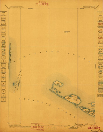 United States Geological Survey Muskeget, MA (1899, 62500-Scale) digital map