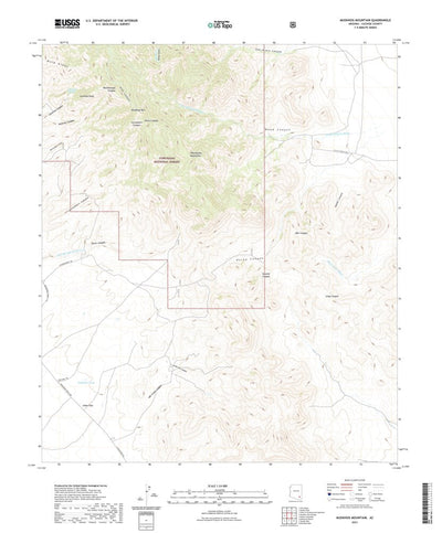 United States Geological Survey Muskhog Mountain, AZ (2021, 24000-Scale) digital map