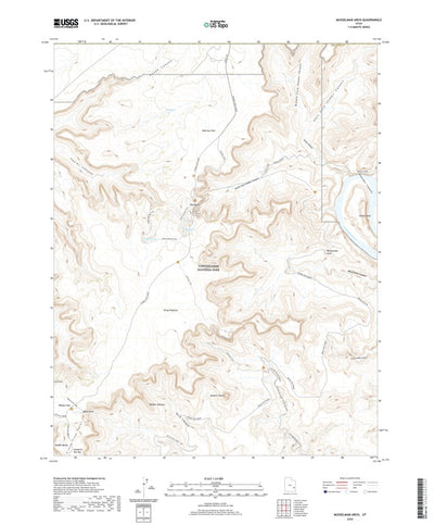 United States Geological Survey Musselman Arch, UT (2020, 24000-Scale) digital map