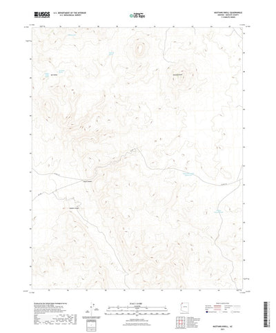 United States Geological Survey Mustang Knoll, AZ (2021, 24000-Scale) digital map