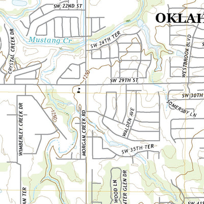 United States Geological Survey Mustang, OK (2022, 24000-Scale) digital map