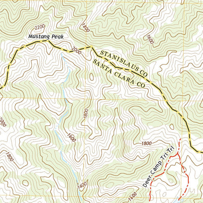 United States Geological Survey Mustang Peak, CA (2021, 24000-Scale) digital map