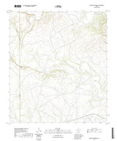 United States Geological Survey Mustang Waterhole, TX (2022, 24000-Scale) digital map