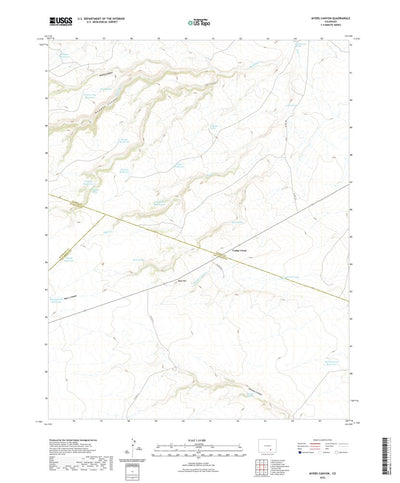 United States Geological Survey Myers Canyon, CO (2022, 24000-Scale) digital map