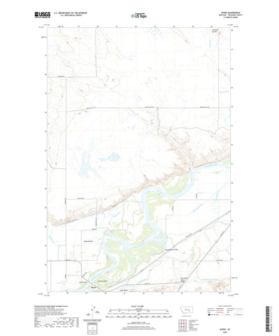 United States Geological Survey Myers, MT (2020, 24000-Scale) digital map