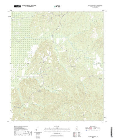 United States Geological Survey Myrtlewood South, AL (2020, 24000-Scale) digital map
