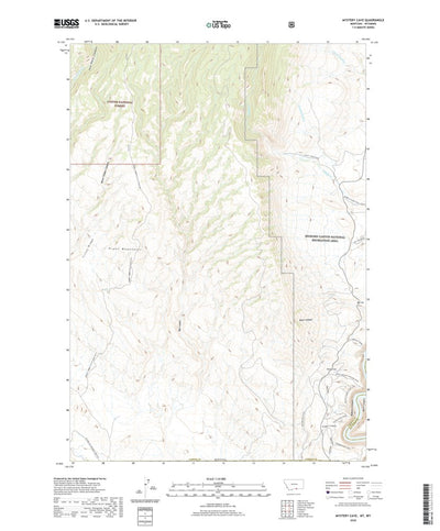 United States Geological Survey Mystery Cave, MT (2020, 24000-Scale) digital map