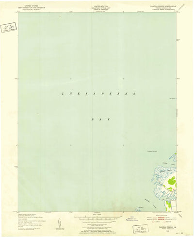 United States Geological Survey Nandua Creek, VA (1942, 24000-Scale) digital map