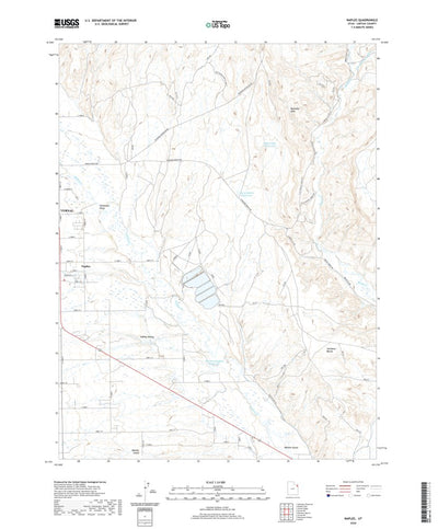 United States Geological Survey Naples, UT (2020, 24000-Scale) digital map