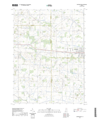 United States Geological Survey Nappanee West, IN (2022, 24000-Scale) digital map
