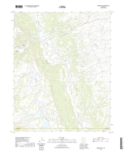 United States Geological Survey Narbona Pass, NM (2020, 24000-Scale) digital map