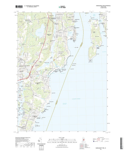 United States Geological Survey Narragansett Pier, RI (2021, 24000-Scale) digital map