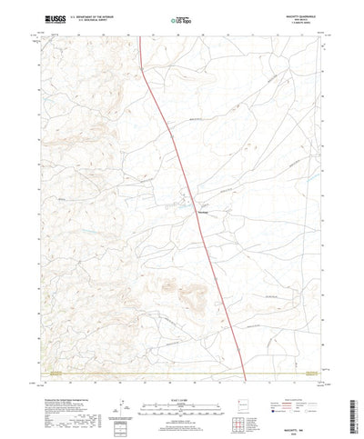 United States Geological Survey Naschitti, NM (2020, 24000-Scale) digital map