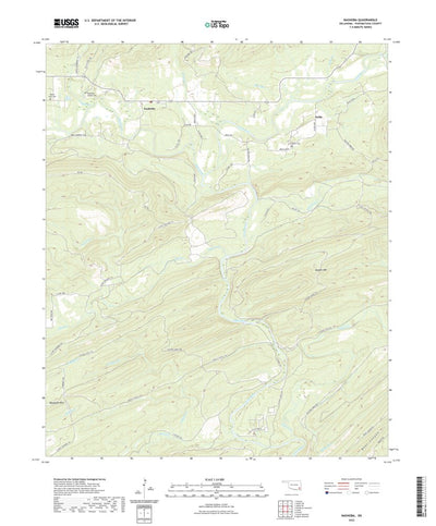 United States Geological Survey Nashoba, OK (2022, 24000-Scale) digital map