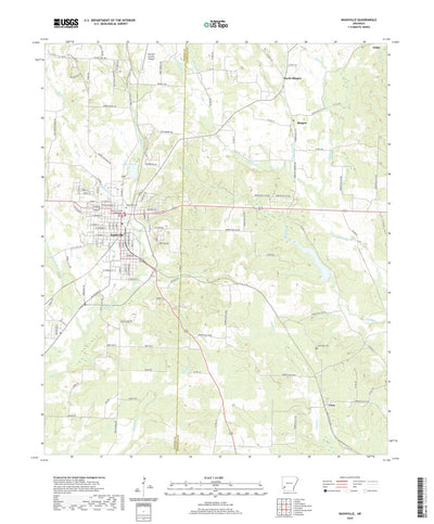 United States Geological Survey Nashville, AR (2020, 24000-Scale) digital map