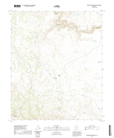 United States Geological Survey Natanes Mountains NE, AZ (2021, 24000-Scale) digital map