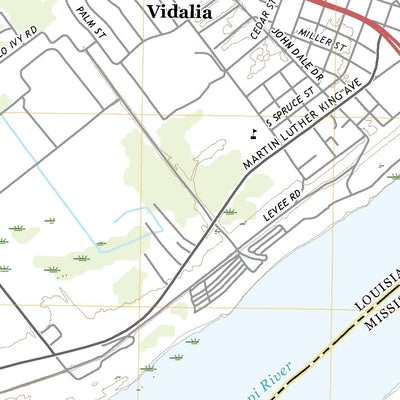 United States Geological Survey Natchez, MS (2020, 24000-Scale) digital map