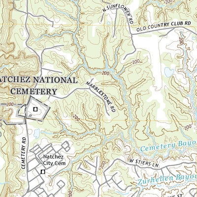 United States Geological Survey Natchez, MS (2020, 24000-Scale) digital map