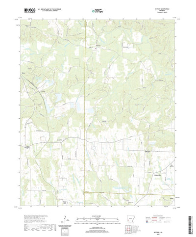 United States Geological Survey Nathan, AR (2020, 24000-Scale) digital map