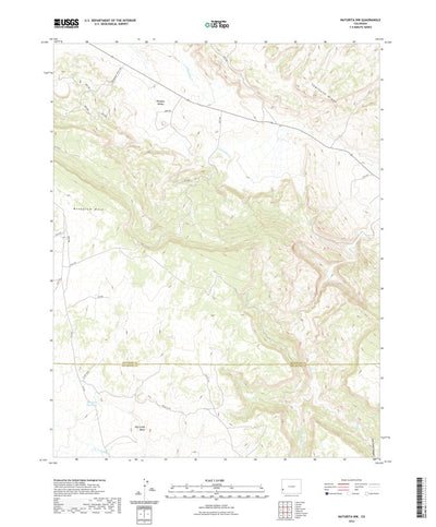 United States Geological Survey Naturita NW, CO (2022, 24000-Scale) digital map
