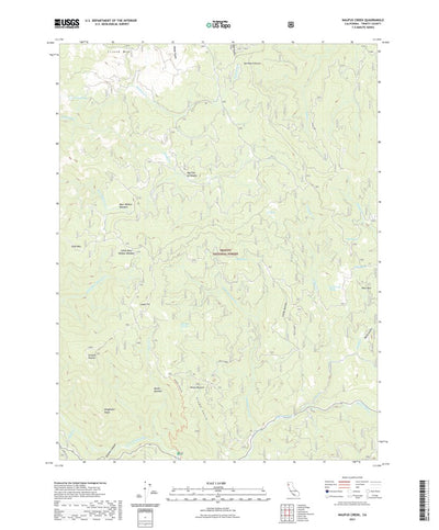 United States Geological Survey Naufus Creek, CA (2021, 24000-Scale) digital map