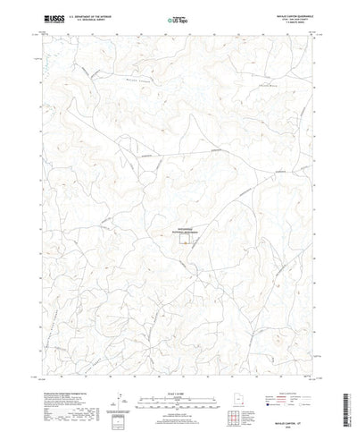 United States Geological Survey Navajo Canyon, UT (2020, 24000-Scale) digital map