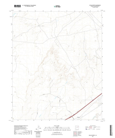 United States Geological Survey Navajo North, AZ (2021, 24000-Scale) digital map
