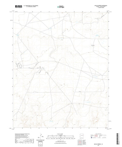 United States Geological Survey Navajo Springs, AZ (2021, 24000-Scale) digital map