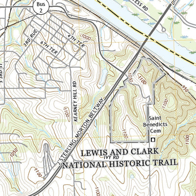 United States Geological Survey Nebraska City, NE (2021, 24000-Scale) digital map