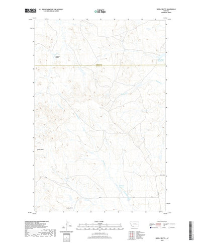 United States Geological Survey Needle Butte, MT (2020, 24000-Scale) digital map