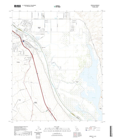 United States Geological Survey Needles, CA (2021, 24000-Scale) digital map