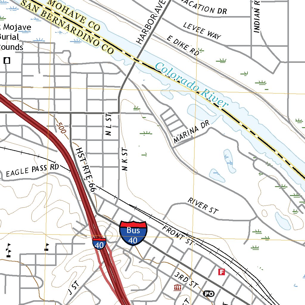 Needles, CA (2021, 24000-Scale) Map by United States Geological Survey ...