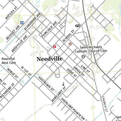 United States Geological Survey Needville, TX (2022, 24000-Scale) digital map