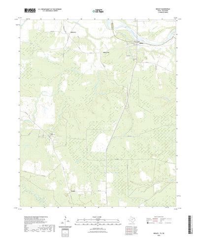 United States Geological Survey Negley, TX (2022, 24000-Scale) digital map