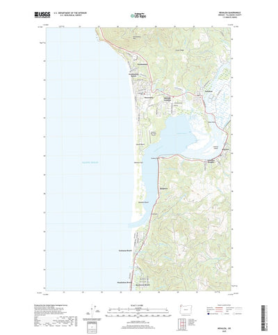 United States Geological Survey Nehalem, OR (2020, 24000-Scale) digital map
