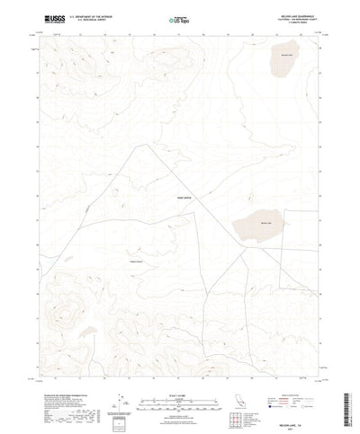 United States Geological Survey Nelson Lake, CA (2021, 24000-Scale) digital map