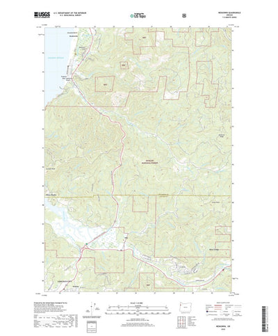 United States Geological Survey Neskowin, OR (2020, 24000-Scale) digital map