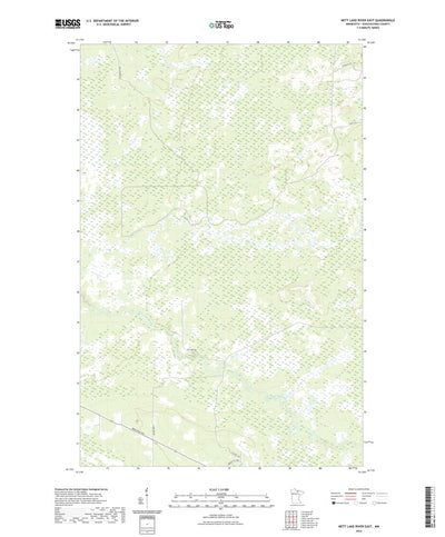 United States Geological Survey Nett Lake River East, MN (2022, 24000-Scale) digital map