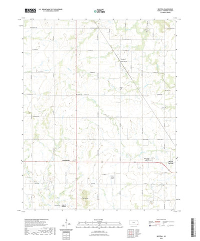 United States Geological Survey Neutral, KS (2022, 24000-Scale) digital map