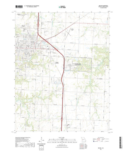 United States Geological Survey Nevada, MO (2021, 24000-Scale) digital map