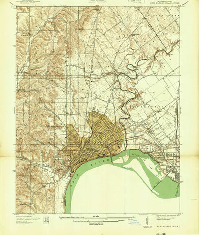 United States Geological Survey New Albany, IN-KY (1939, 24000-Scale) digital map