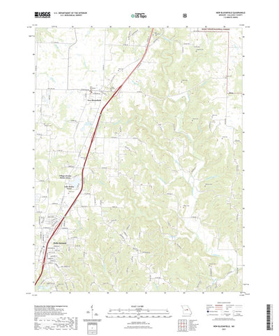 United States Geological Survey New Bloomfield, MO (2021, 24000-Scale) digital map
