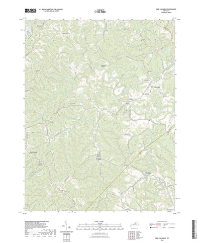 United States Geological Survey New Columbus, KY (2022, 24000-Scale) digital map