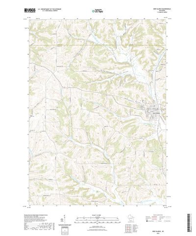United States Geological Survey New Glarus, WI (2022, 24000-Scale) digital map