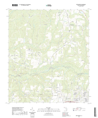 United States Geological Survey New Harmony, FL (2021, 24000-Scale) digital map