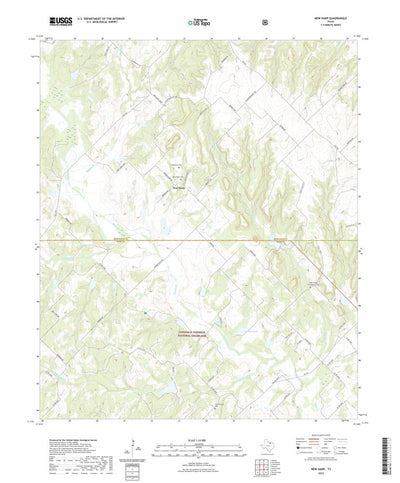 United States Geological Survey New Harp, TX (2022, 24000-Scale) digital map