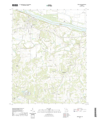 United States Geological Survey New Haven, MO (2021, 24000-Scale) digital map