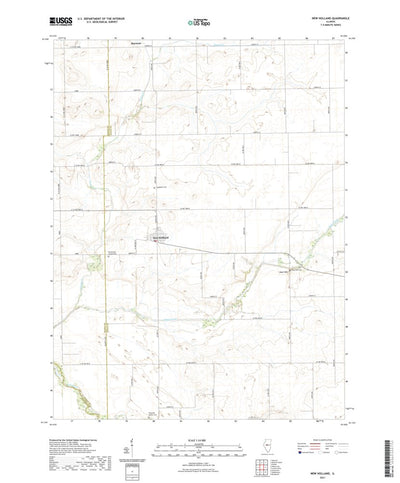 United States Geological Survey New Holland, IL (2021, 24000-Scale) digital map